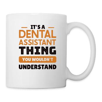 Funny Dentist Dental Assistant Dental Nurse - Mug - white - Right