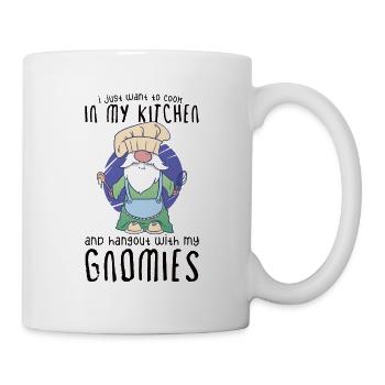 Cooking Cook Chef Gnomes Gnome Lover Funny Gnome - Tasse - Weiß - Rechts