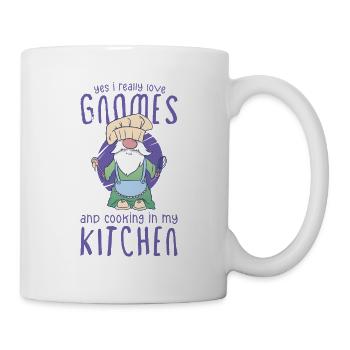 Cooking Cook Chef Gnomes Gnome Lover Funny Gnome - Tasse - Weiß - Rechts