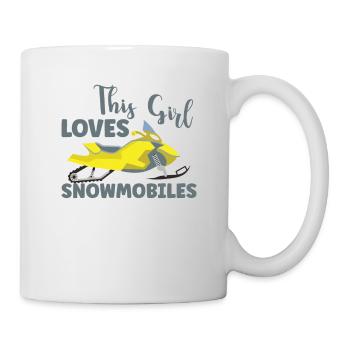 Snowmobile Snowmobile Winter Sports Gift Idea - Mug - white - Right