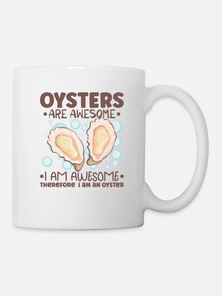 Amateurs d’huîtres Drôle d’huîtres Shucker d’huîtres - Mug blanc - blanc