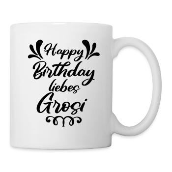 Happy Birthday liebes Grosi Oma Schweiz Grosi - Tasse - Weiß - Rechts