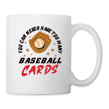 Baseball Cards Baseball Player Baseball Fan Gift - Tasse - Weiß - Rechts