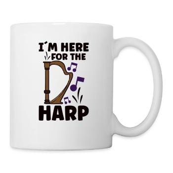 Harfenmusikinstrument Harfenlehrer - Tasse - Weiß - Rechts