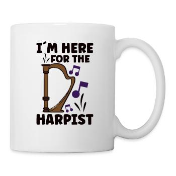 Harfenmusikinstrument Harfenlehrer - Tasse - Weiß - Rechts