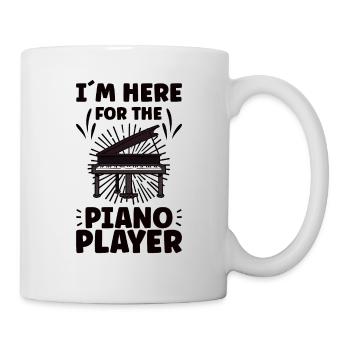 Piano Player Funny Piano Keyboard - Mug - white - Right