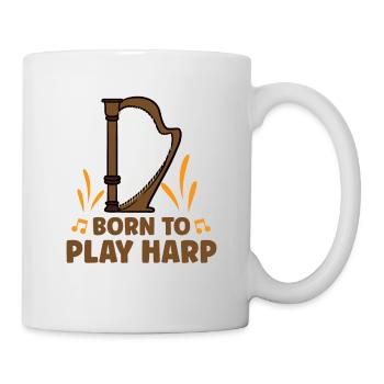 Harfenmusikinstrument Harfenlehrer - Tasse - Weiß - Rechts