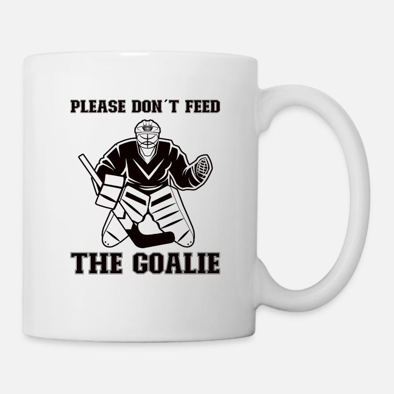 Ice Hockey Player Funny Ice Hockey Team Goalkeeper - Mug - white