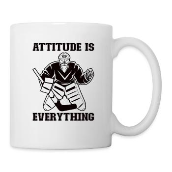 Eishockey-spieler Lustiger Eishockey-team-tormann - Tasse - Weiß - Rechts
