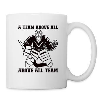 Eishockey-spieler Lustiger Eishockey-team-tormann - Tasse - Weiß - Rechts