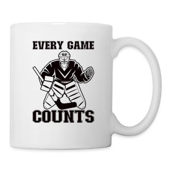 Eishockey-spieler Lustiger Eishockey-team-tormann - Tasse - Weiß - Rechts