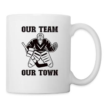 Ice Hockey Player Funny Ice Hockey Team Goalkeeper - Mug - white - Right