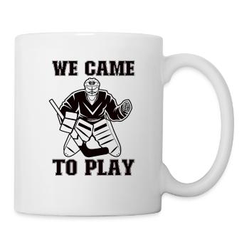 Eishockey-spieler Lustiger Eishockey-team-tormann - Tasse - Weiß - Rechts