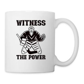 Eishockey-spieler Lustiger Eishockey-team-tormann - Tasse - Weiß - Rechts