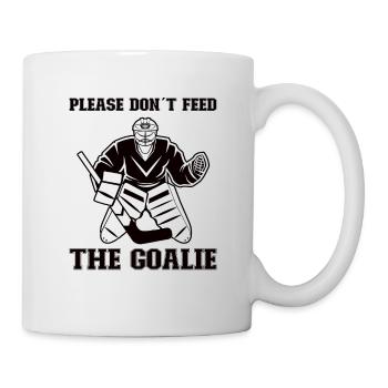 Eishockey-spieler Lustiger Eishockey-team-tormann - Tasse - Weiß - Rechts