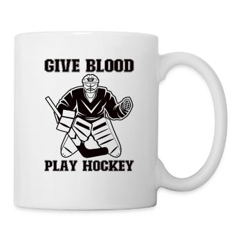 Eishockey-spieler Lustiger Eishockey-team-tormann - Tasse - Weiß - Rechts