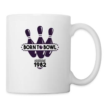 Born to Bowl Birthday 1982 Bowling Shirt - Mug - white - Right