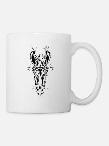 Tête de cheval d’âne - Mug blanc - blanc