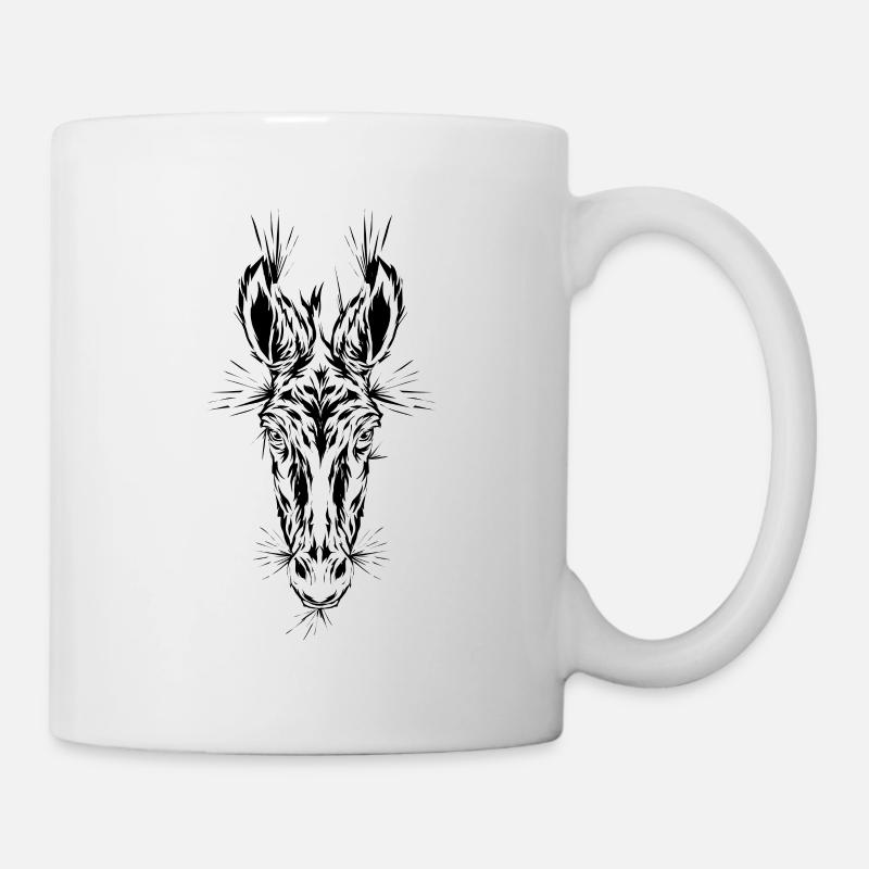 Tête de cheval d’âne - Mug blanc - blanc