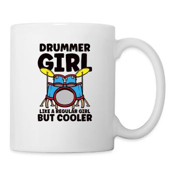 Drummer Drums Music Drum Set Drumming - Mug - white - Right