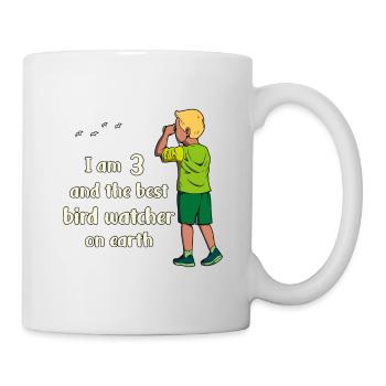 J’ai 3 ans - Garçon Observation des oiseaux - Mug blanc - blanc - Droite