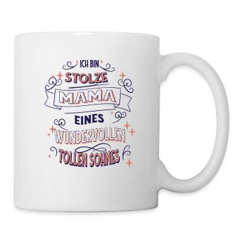 Mutter Tochter Geschenkidee Ich Bin Stolze Mama - Tasse - Weiß - Rechts