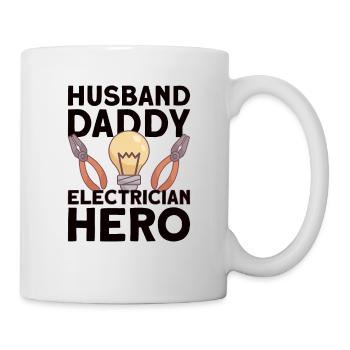 Électricien Ingénieur électricien monteur de lignes Électricien - Mug blanc - blanc - Droite