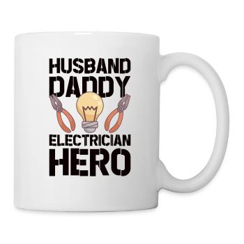 Électricien Ingénieur électricien monteur de lignes Électricien - Mug blanc - blanc - Droite