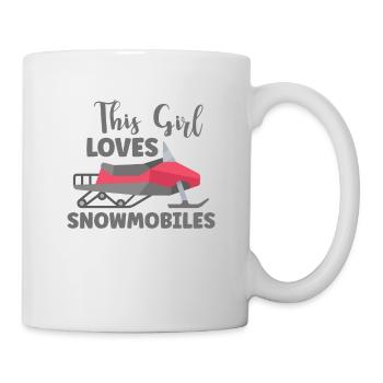 Snowmobile Snowmobile Winter Sports Gift Idea - Mug - white - Right