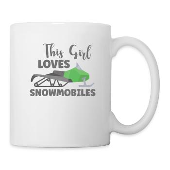 Snowmobile Snowmobile Winter Sports Gift Idea - Mug - white - Right