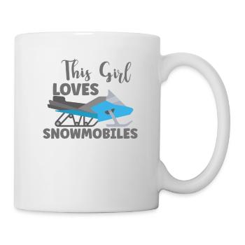 Snowmobile Snowmobile Winter Sports Gift Idea - Mug - white - Right