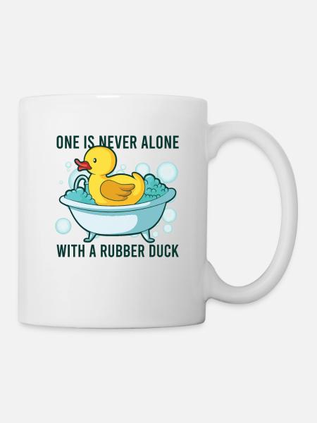 Rubber Duck Ducks Bird Hunt Duck lover Gift Idea - Tasse - Weiß