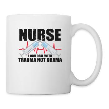 Krankenschwester Krankenpflege Klinik Sanitäter - Tasse - Weiß - Rechts