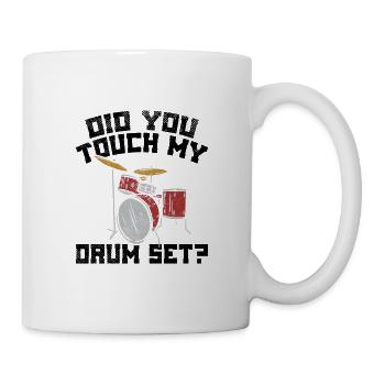 Schlagzeuger Schlagzeug - Tasse - Weiß - Rechts