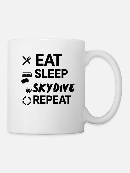 Fallschirm Skydive - Tasse - Weiß