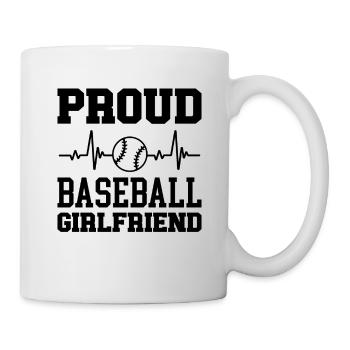 Baseball Baseball Freundin Baseball Spielerin - Tasse - Weiß - Rechts
