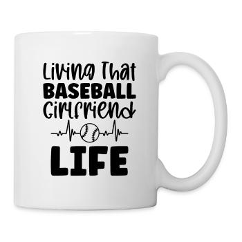Baseball Spielerin - Tasse - Weiß - Rechts