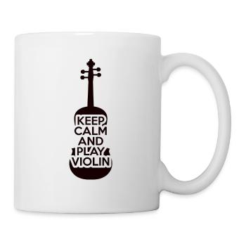Violin Violinist Fiddle - Mug - white - Right