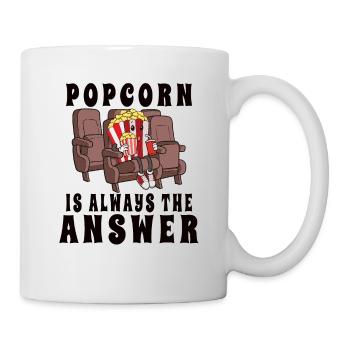 Watch Movie Cinema Popcorn Binge Watching - Mug - white - Right