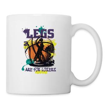 Les jambes de basketball en fauteuil roulant sont pour les perdants - Mug blanc - blanc - Droite