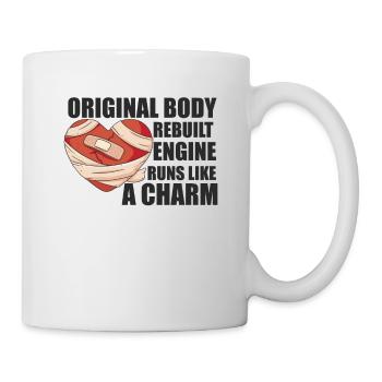 Crise cardiaque Chirurgie à cœur ouvert Chirurgie cardiaque Cadeau - Mug blanc - blanc - Droite