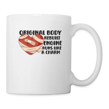 Crise cardiaque Chirurgie à cœur ouvert Chirurgie cardiaque Cadeau - Mug blanc - blanc - Droite