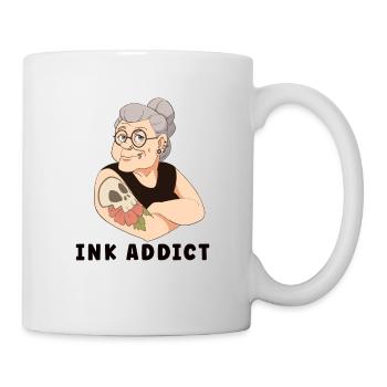 TATTOED GRANDMA TATTOO ARTIST INKING TATTOOS - Mug - white - Right