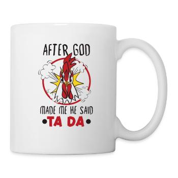 Chicken Farmer Gift Funny Chickens Country Farm - Mug - white - Right