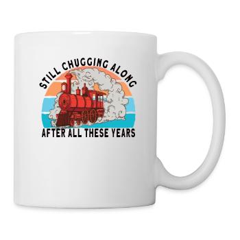 Train Railroad Locomotive Modèle Ferroviaire Ventilateurs - Mug blanc - blanc - Droite
