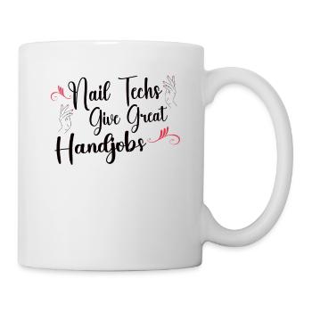Nail Tech Nail Technician Manicurist Nails Artist - Tasse - Weiß - Rechts