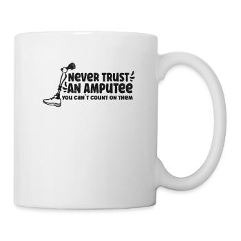 Handicapped Wheelchair Cyborg Leg Arm Amputee - Mug - white - Right