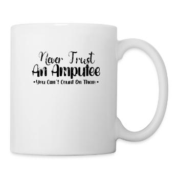Handicapped Wheelchair Cyborg Leg Arm Amputee - Mug - white - Right