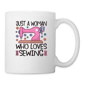 Sewing Machine Funny Sewing Sewing Sewing Fan Hobby - Mug - white - Right