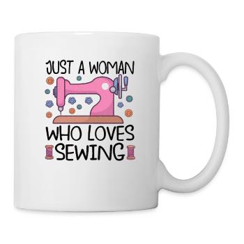 Sewing Machine Funny Sewing Sewing Sewing Fan Hobby - Mug - white - Right